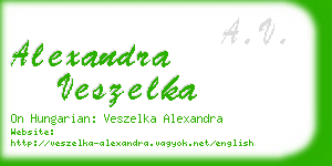 alexandra veszelka business card